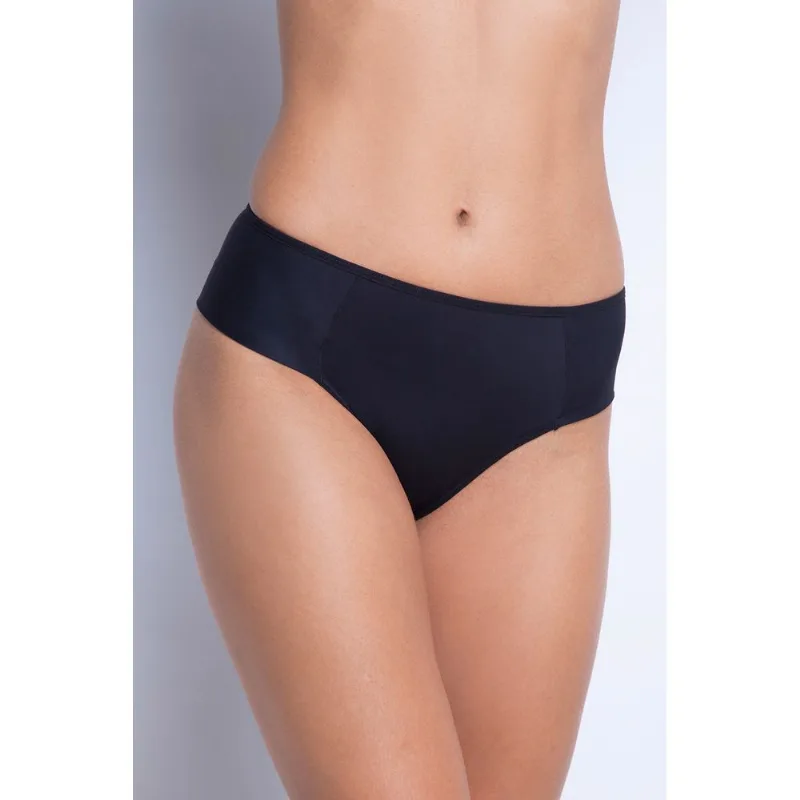 Calcinha Alta Lateral Dupla - Tecno - 390.93 - Preto - Tamanho Grande