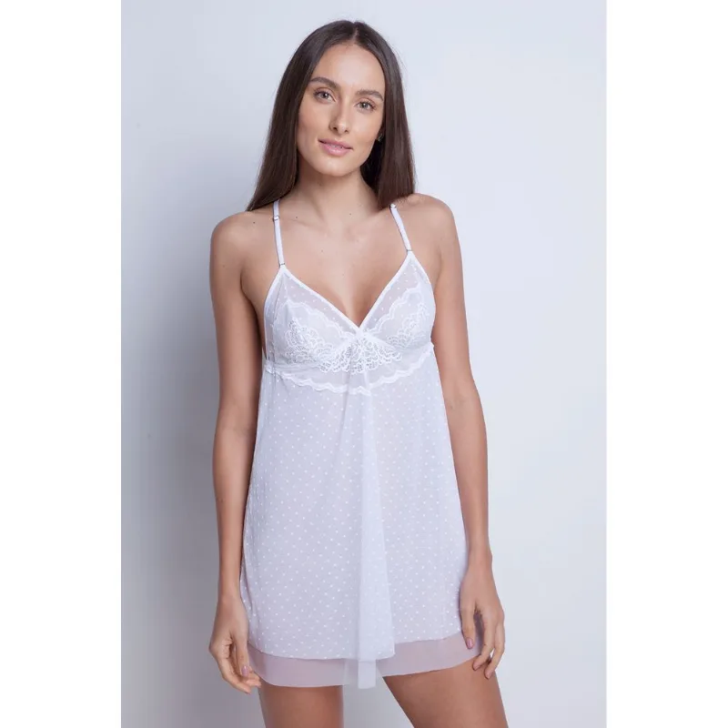 Camisola De Alcinha - Crush - 367.30 - Branco - Tamanho Médio