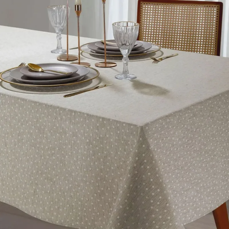 Toalha de Mesa - Clean - Paloma I - Retangular - 8 Lugares - Dohler