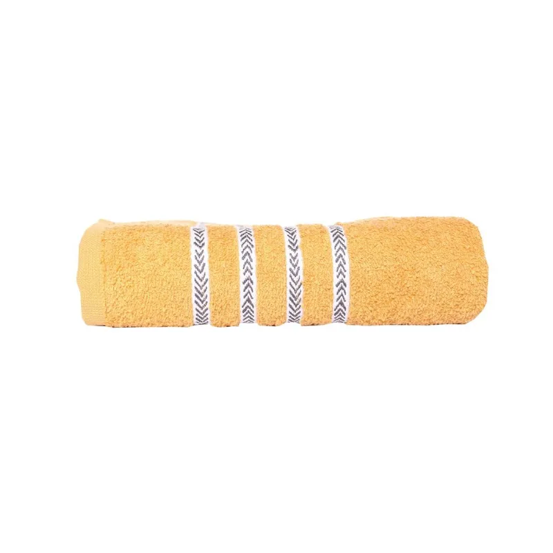 Toalla de rostro Tex Home Jacquard 380 g. 50x80 cm. amarillo