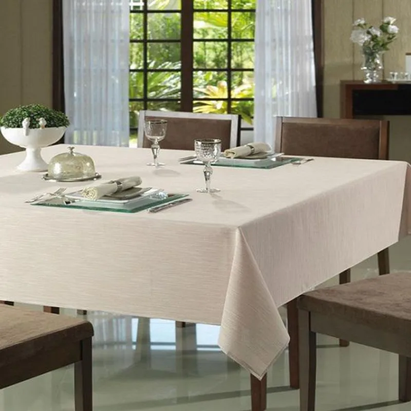 Toalha Mesa Redonda 16394 Clean Passion Liso 2,00M 9731 Bege