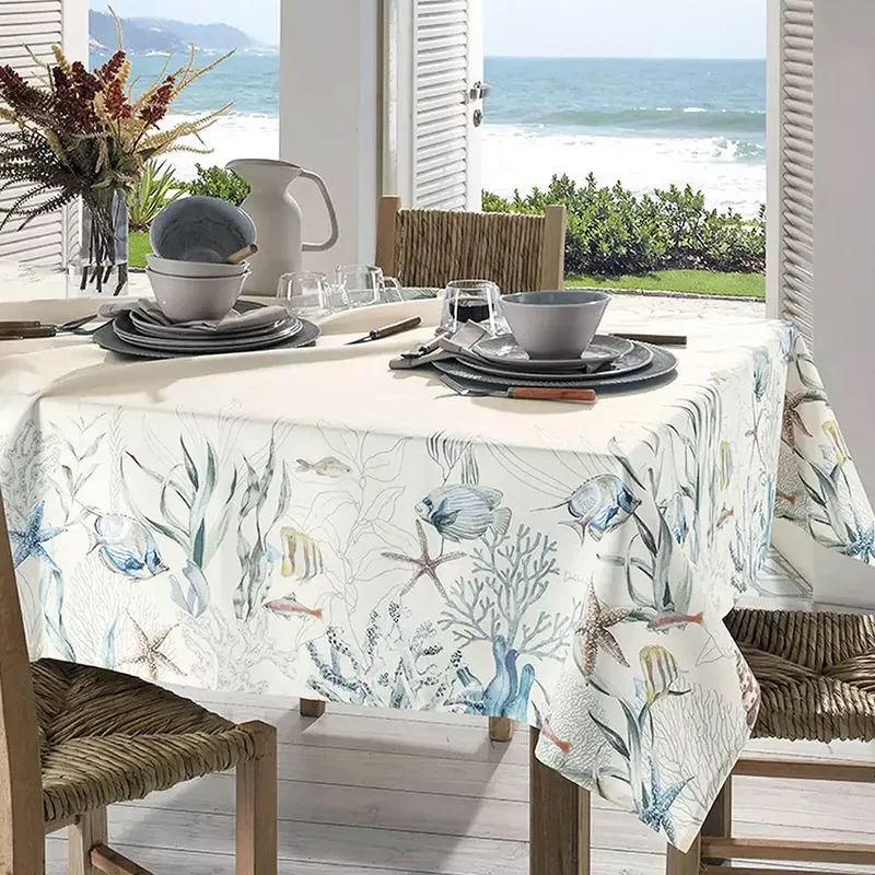 Toalha de Mesa 6 lugares 1,6m x 2,7m Renova Clean - Dohler Marina