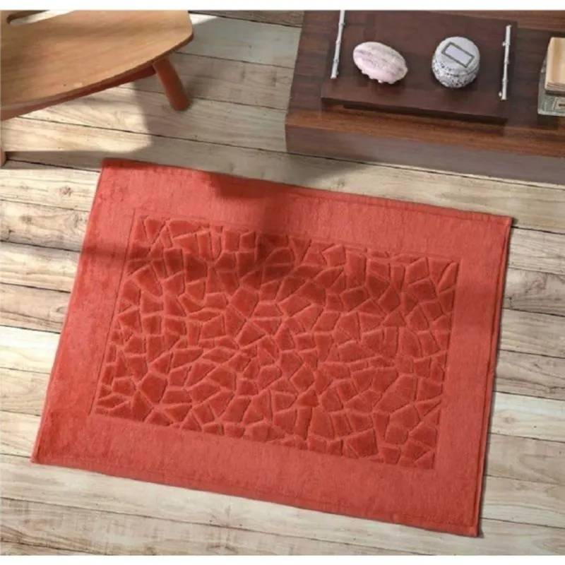 Toalha piso Felpudo Jacquard Confort Navalhado Dohler Telha