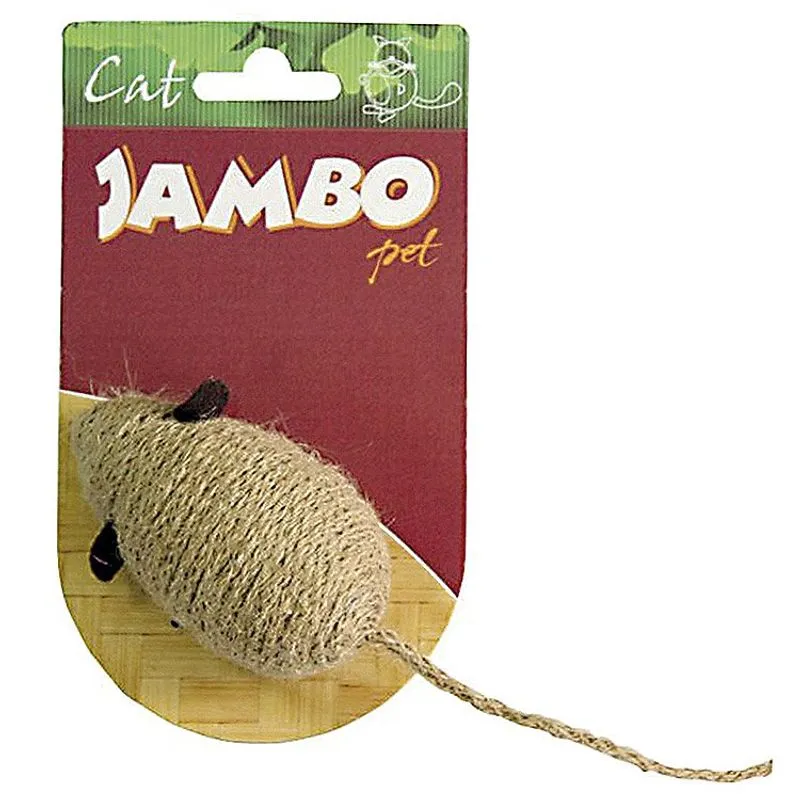 Brinquedo Jambo Gatos Natural Ratinho Bege