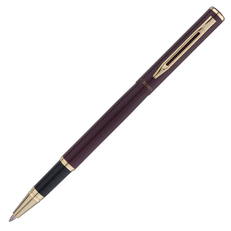 Caneta Crown Personalizada Metal Capricci Roller Bordo
