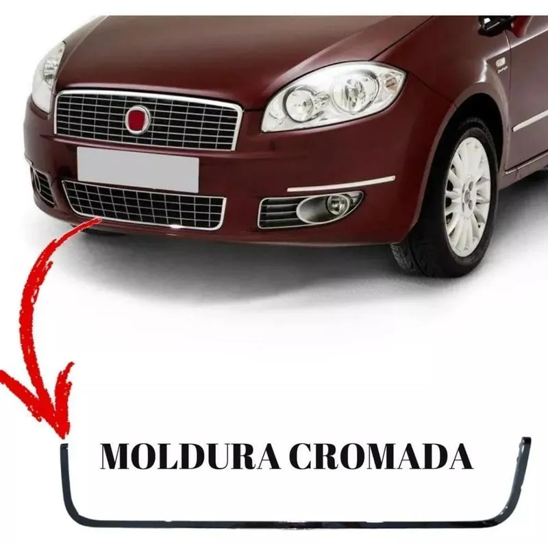 Moldura Cromada Da Grade Inferior Dianteira Linea 09/16