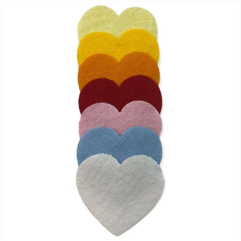 Kit Com 500 Flanelas Mágicas Divertidas 5x5 Formato Coração