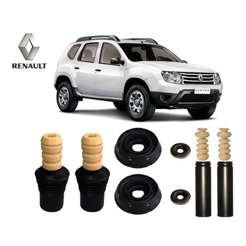 4 Kit Batente Coxim Rolamento Amortecedor Dianteiro Traseiro Renault Duster 4x2 2012 2013 14 15 16 17/.