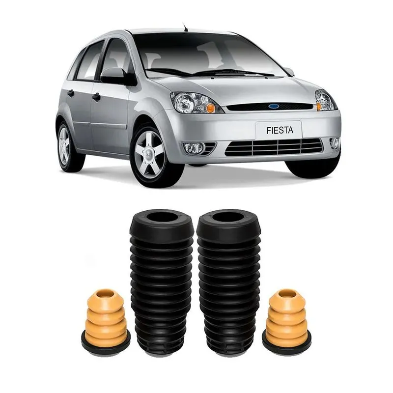 Par Kit 2 Batente Coifa Dianteiro Ford Fiesta 2002 Até 2014