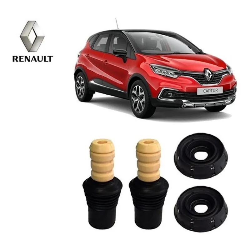 2 Kit Coxim Batente Dianteiro Renault Captur 2017 2018 2019 2020