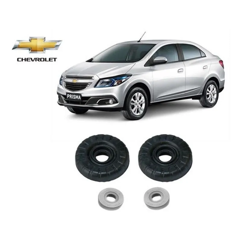 Par Coxim Do Amortecedor + Rolamento Chevrolet Prisma 2017 2018 2019