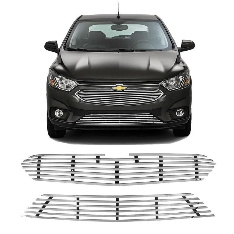 Sobre Grade Onix 2017 A 2019 Aço Inox Cromada Filetada Slim