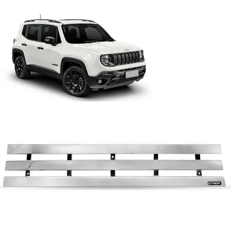 Sobre Grade Renegade 4x2 2015 A 2021 Aço Inox Cromada Maxx