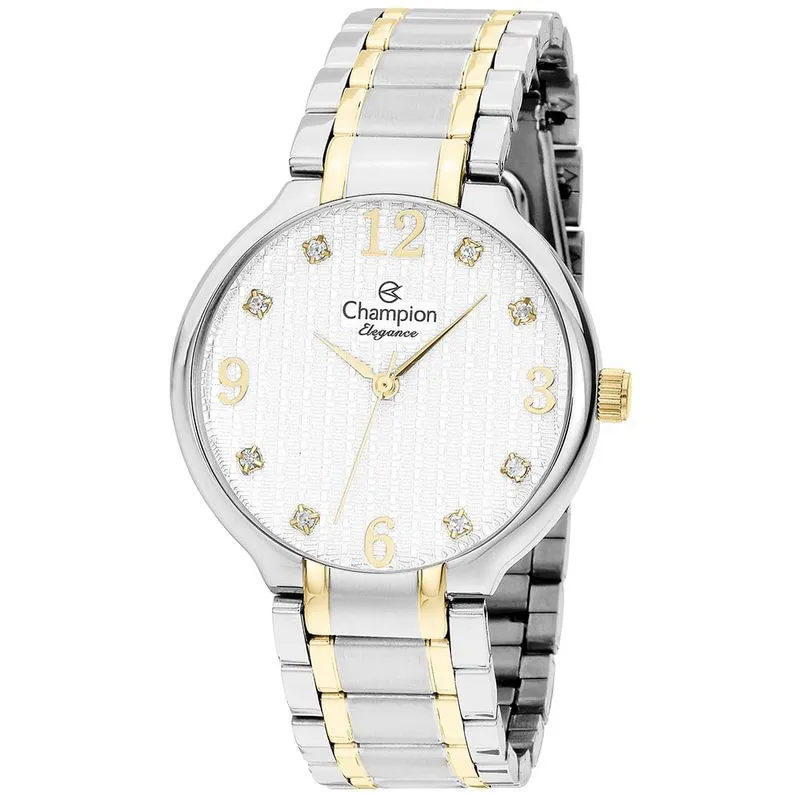 Relógio CHAMPION elegance feminino strass CN26831B