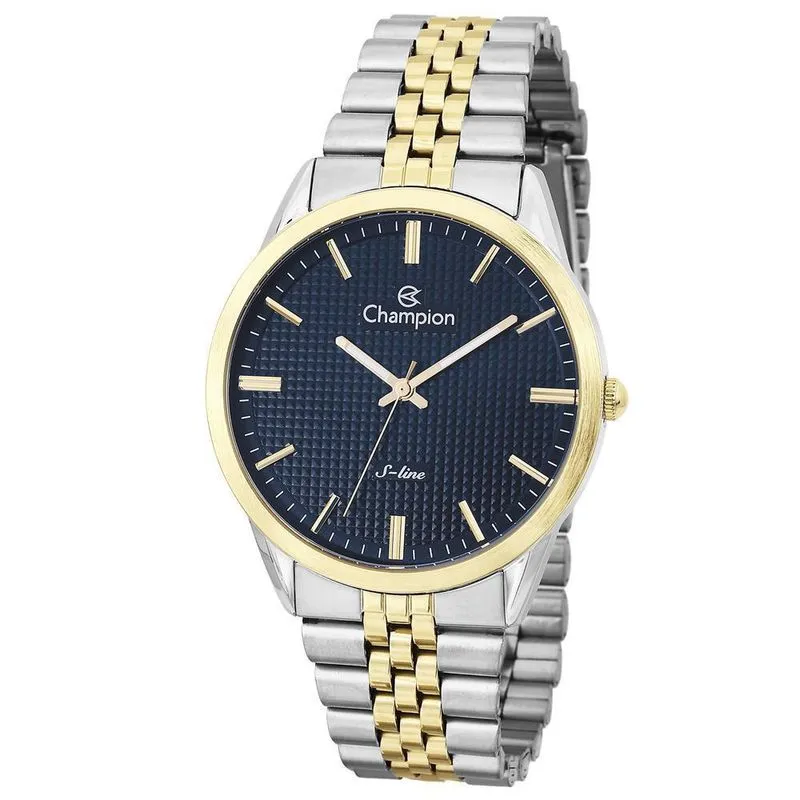 Relógio Champion Masculino Slim Bicolor