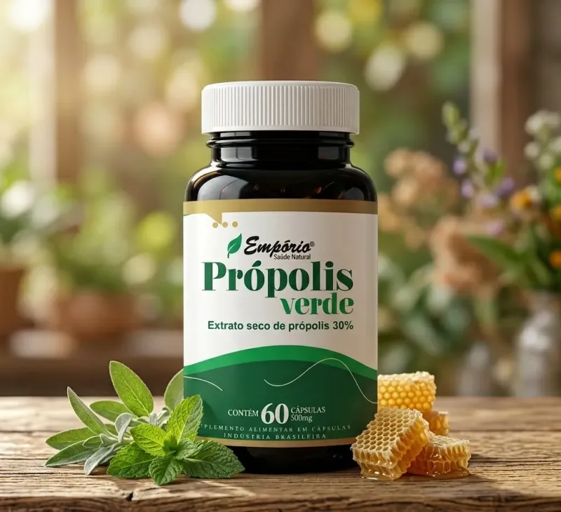 Própolis Verde 500mg 60 Cápsulas