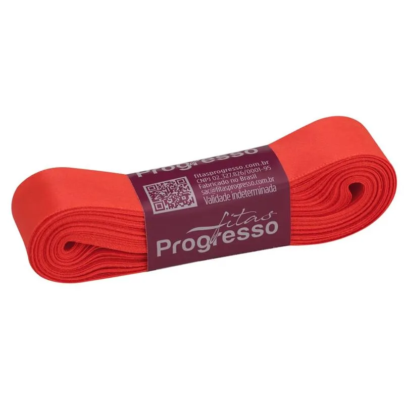 Fita de Cetim Laranja Cítrico 22mmx10m CF005 COR278 PROGRESSO