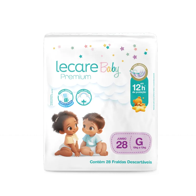 Fralda Lecare Baby Jumbo G 28 Unidades