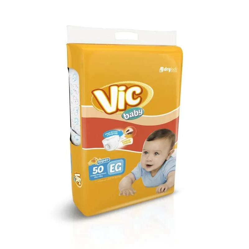 Fraldas Descartáveis Vic Baby Eg Com 50 Unidades - Capricho