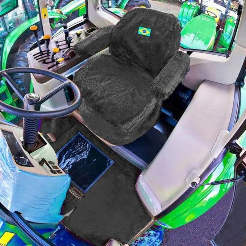Capa E Tapete Chinil Trator Compatível John Deere Linha 6j