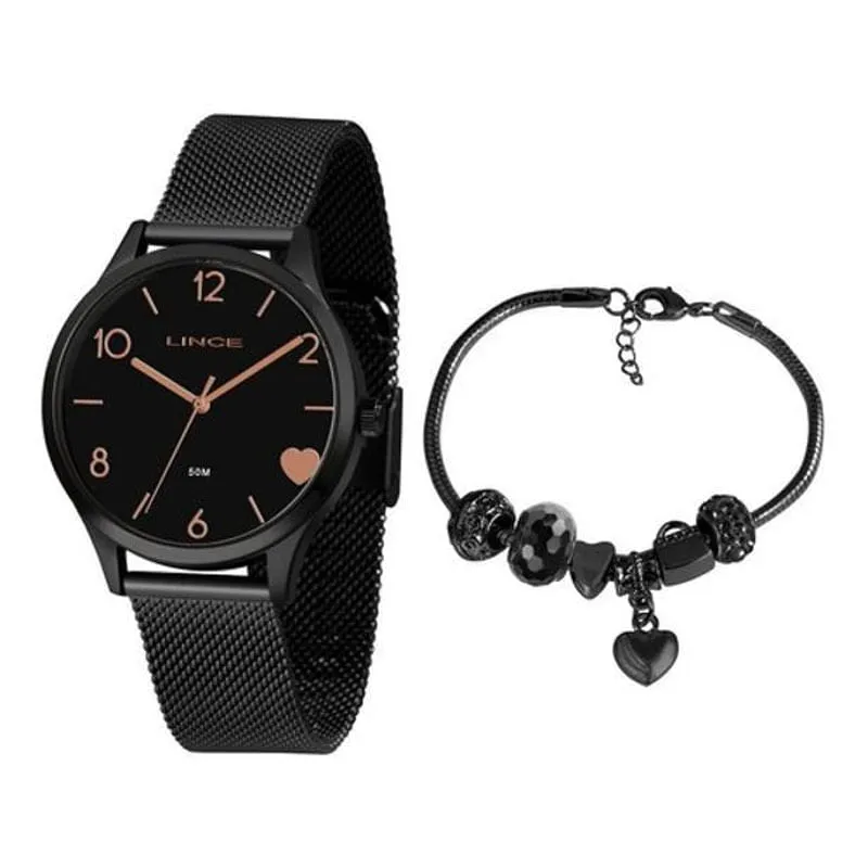Kit Relógio Lince Feminino Lrn4626L Ke24 + Pulseira