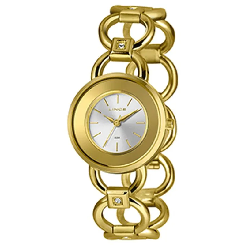Relogio De Pulso Feminino Dourado Lrg4791l31 S1kx - Lince