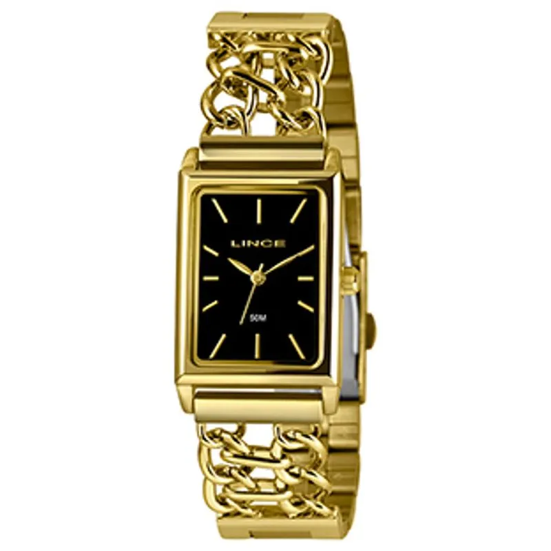 Relogio De Pulso Feminino Dourado Lqg4798l23 P1kx - Lince