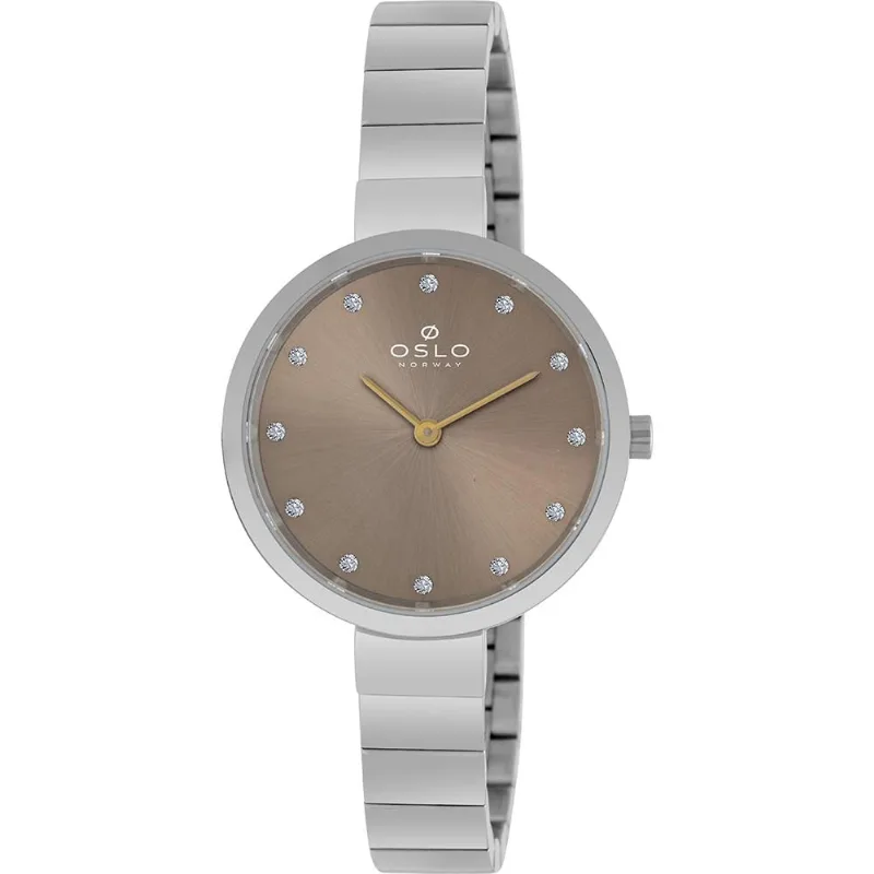 Relógio Oslo Feminino M1sx Slim Prateado