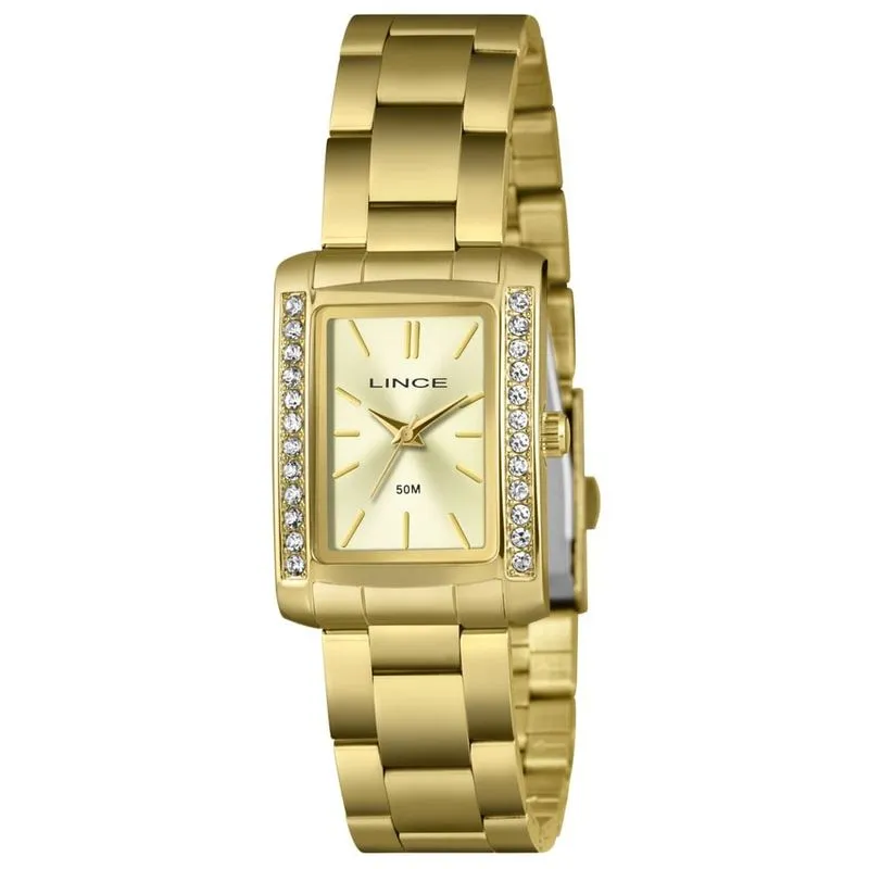 Relógio Feminino Lince Dourado LQG4827L26-C1KX