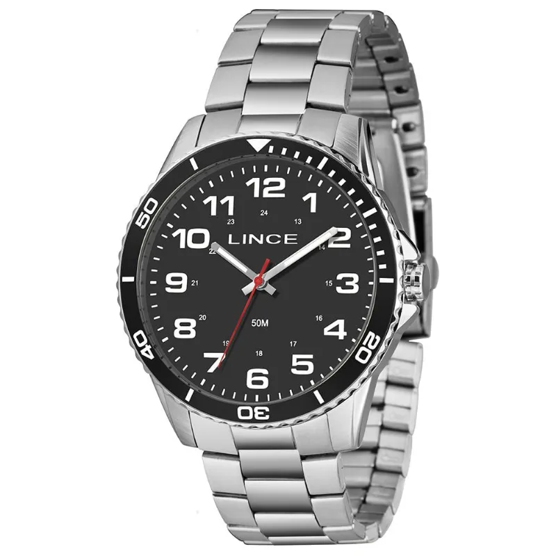 Relógio Lince Masculino Ref: Mrmm053l46 P2sx Casual Preteado