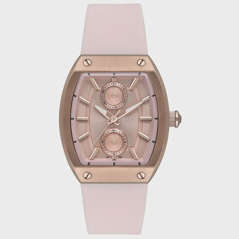 Relógio orient feminino rosa silicone LRSPM001 R1RX
