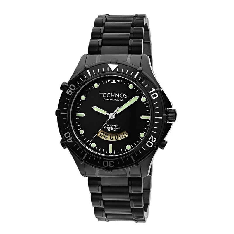 Relógio Technos Masculino Preto Analógico T205IY/4P