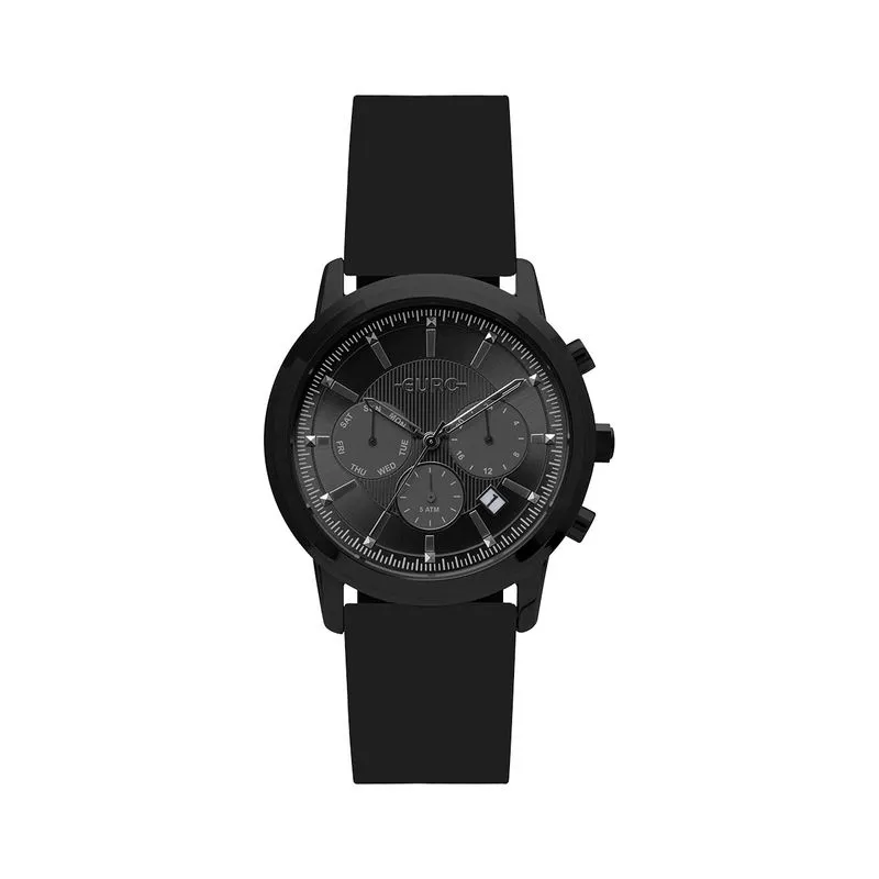 Relógio Euro Metal Glam Feminino Preto Analógico EUJP25AC/8P