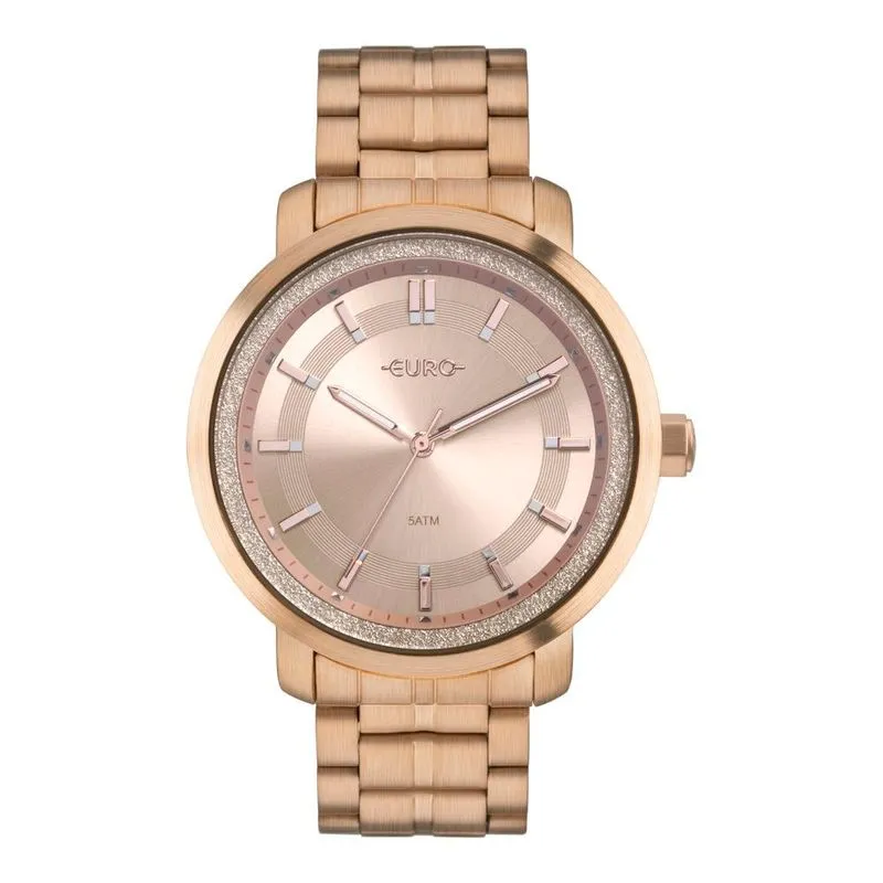Relogio Euro Feminino Dourado Rose EU2036YPa/4j