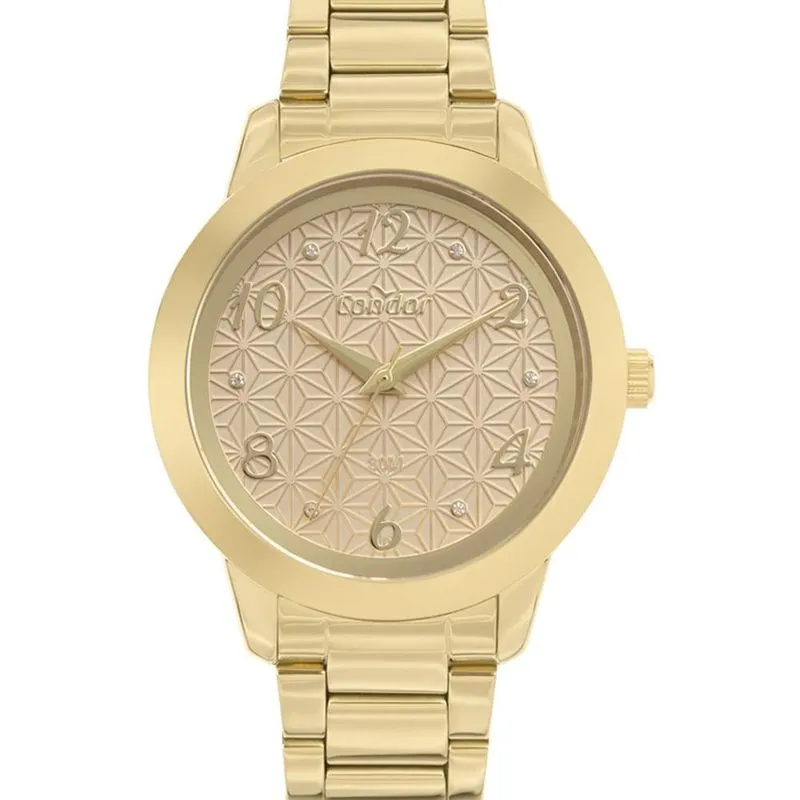 Relógio Condor Mimos E Sutilezas Feminino Dourado - Co2036mwd/4x