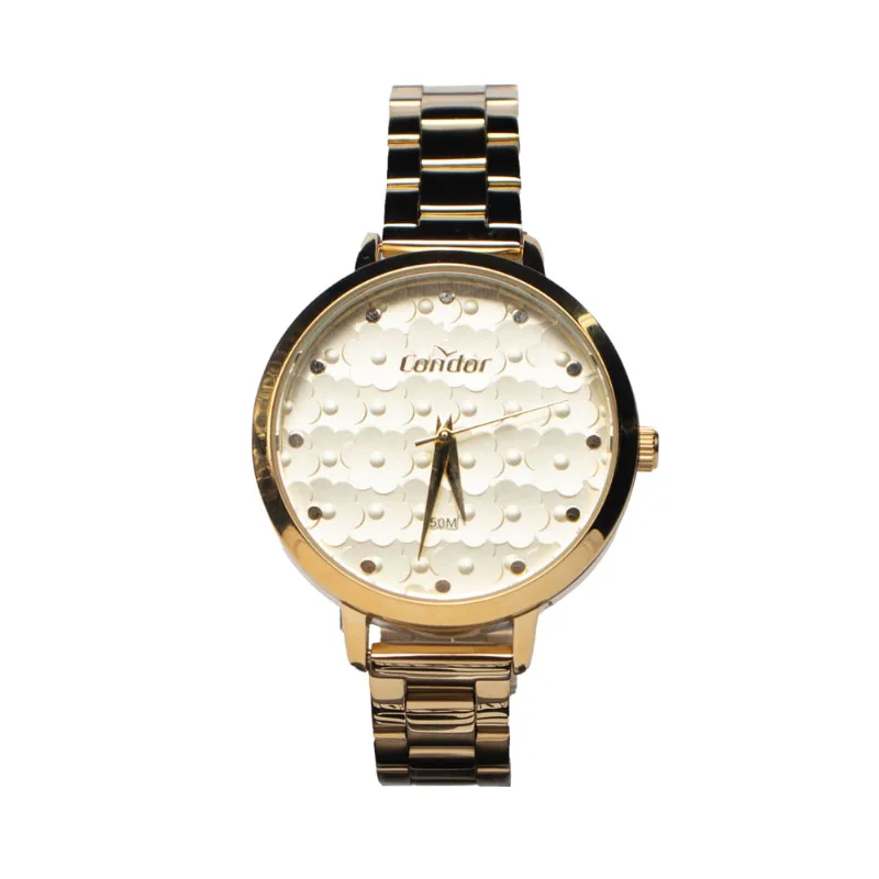 Relógio Feminino Condor Kit Florido C02035NFQK4D Dourado - U