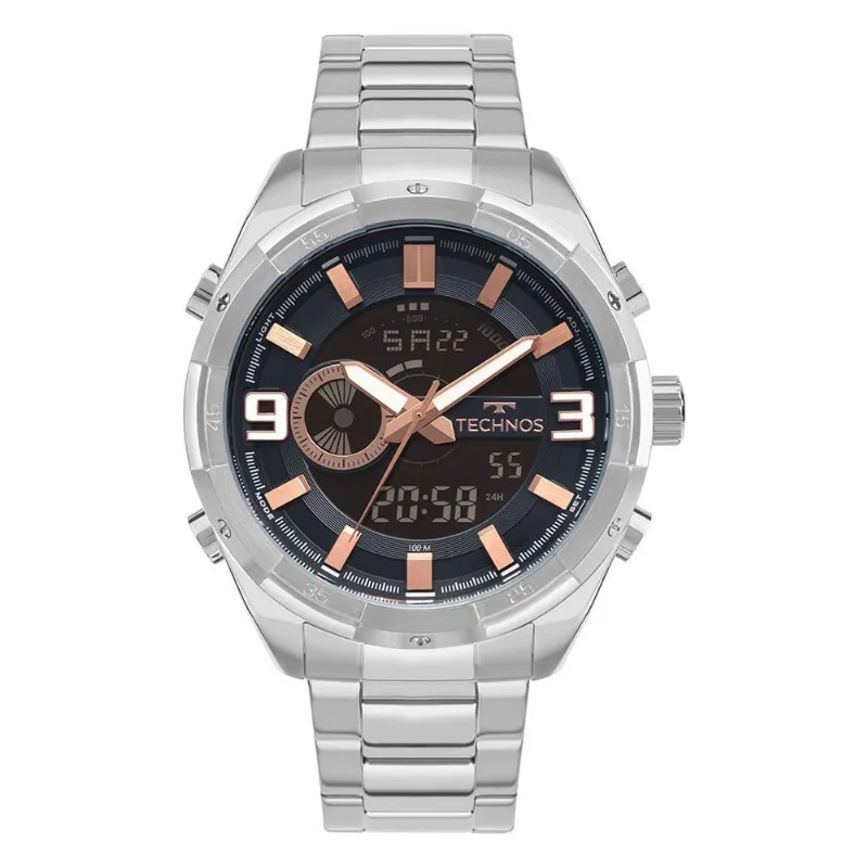 Relógio Technos Masculino Digitech Prata - Yxd0645aab/1a Yxd0645aab/1a