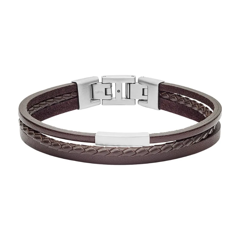 Pulseira Fossil Masculino Marrom - JF03323040/I