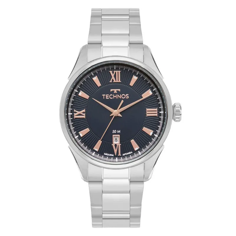 Relógio Technos Masculino Executive Prata - 2115tyd/1a 2115tyd/1a