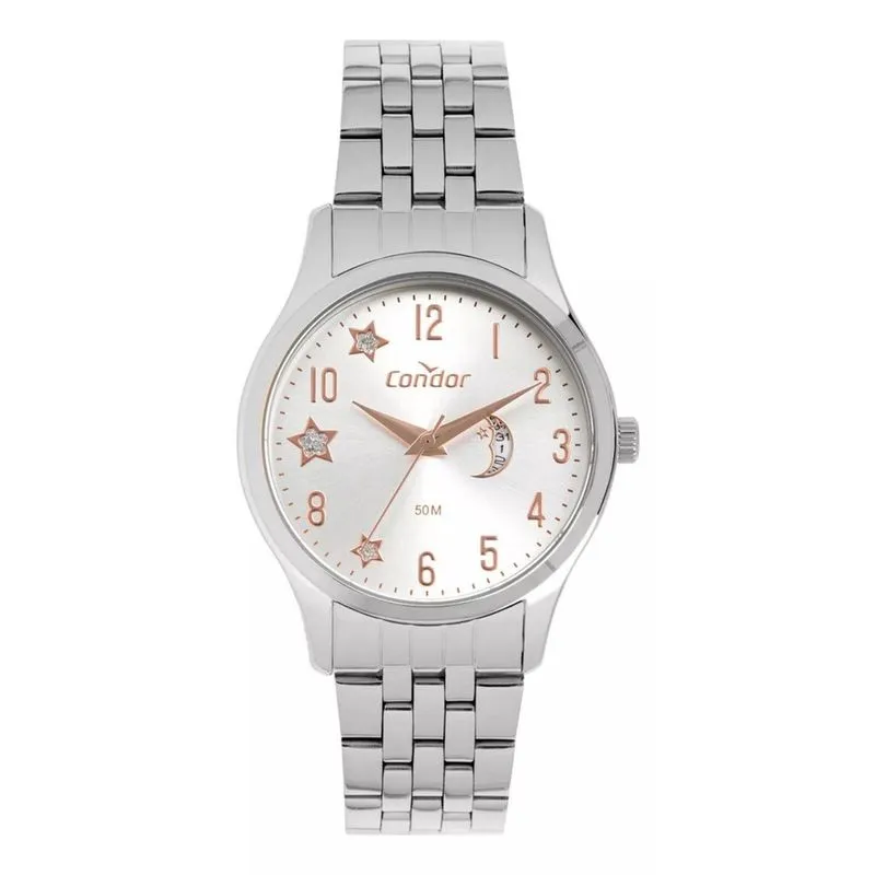 Relógio Condor Feminino Prata - Co2015Ak/K4K
