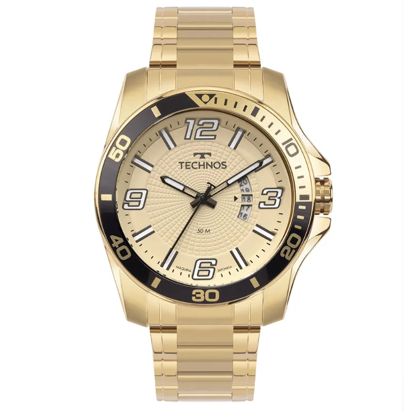 Relógio Technos Masculino Racer Premium Dourado - 2117LFO/1X
