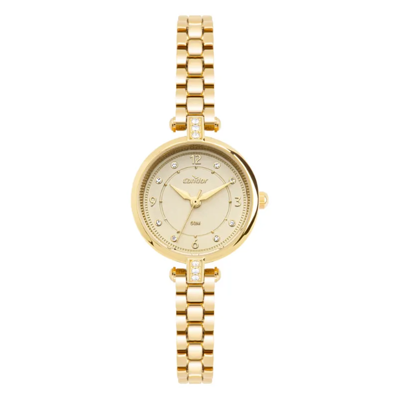 Relógio Condor Feminino Mini Joia Dourado - CO2035NVS/5X