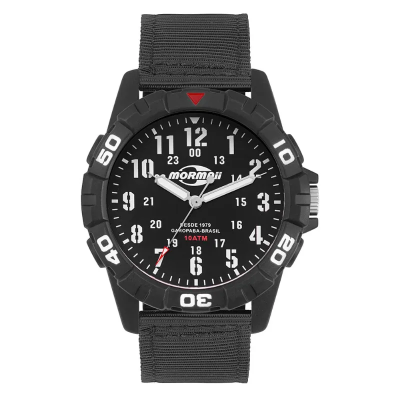 Relógio Mormaii Masculino Casual Preto - MOPC21JALM/6P