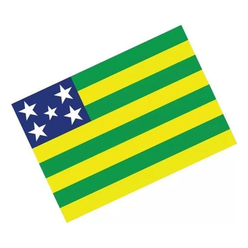 Adesivo Bandeira Goias Resinado 4x6cm Bd26