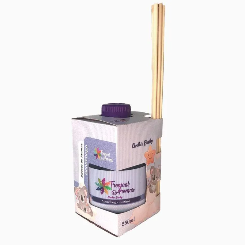 Aromatizador De Ambiente Linha Baby Aconchego Tropical Com Fragrância Suave 250ml