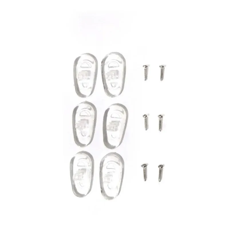 Plaqueta Em Silicone Para Óculos 5 Pares Acompanha Parafusos