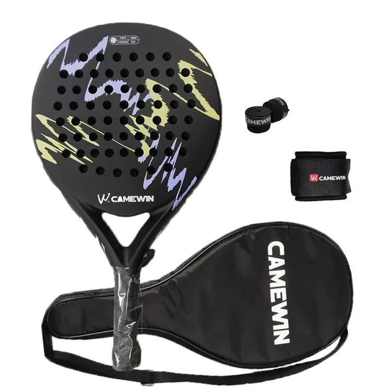 Kit Raquete De Padel Camewin Fibra De Carbono Personalizada