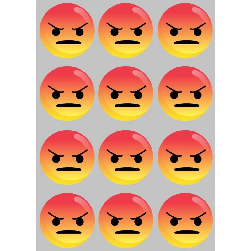 12 Imãs De Emoji Para Decoração Em Superfícies Metálicas