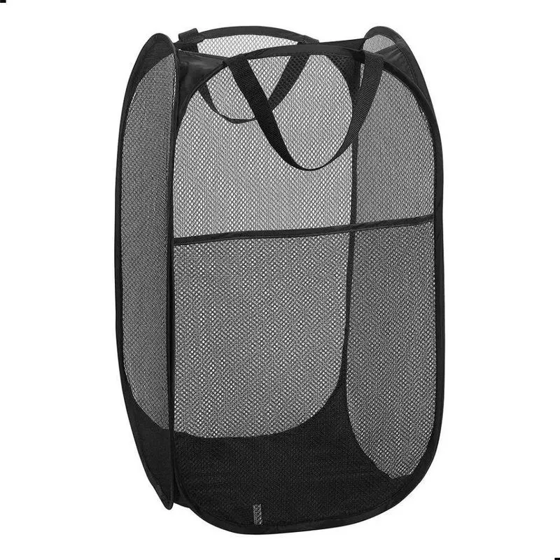 Cesta Organizadora Dobrável De Tecido Resistente Multiuso Para Roupas E Brinquedos Rosa Dark 40x70cm