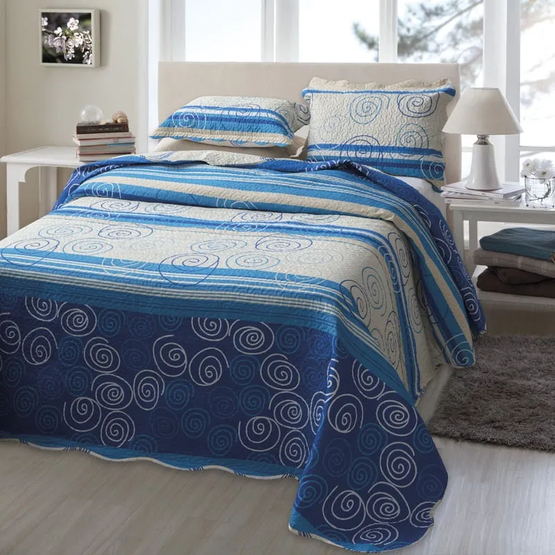 Kit Cobre Leito Colcha Queen Bouti Quilting 3 Peças JT Nilo